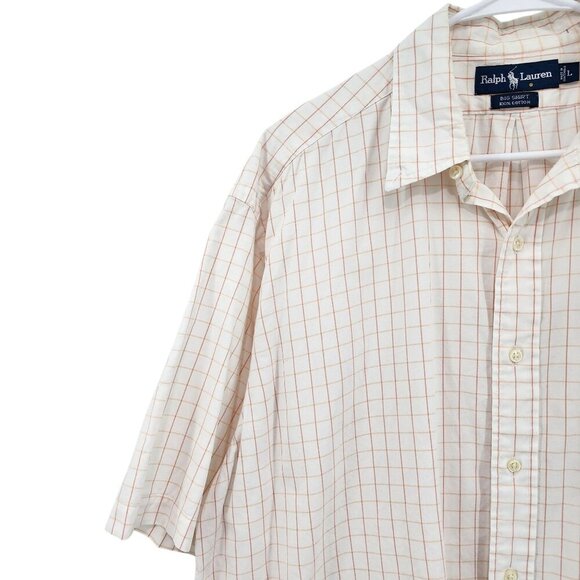 Ralph Lauren Men's 100% Cotton Windowpane Button Down Shirt - L - Picture 2 of 7